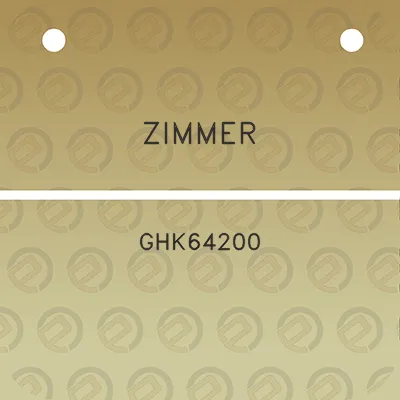 zimmer-ghk64200