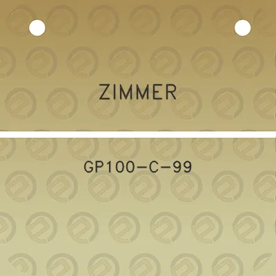 zimmer-gp100-c-99