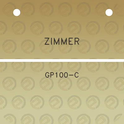 zimmer-gp100-c