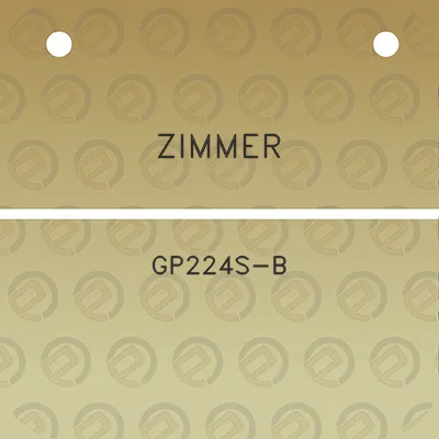 zimmer-gp224s-b