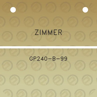 zimmer-gp240-b-99