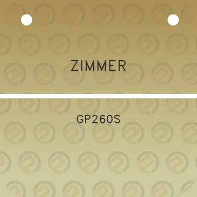 zimmer-gp260s