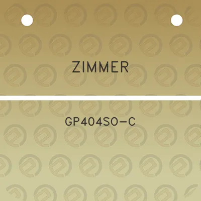 zimmer-gp404so-c