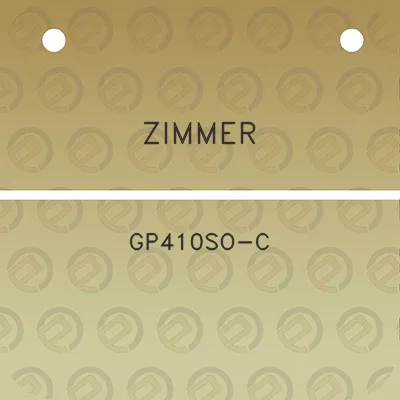 zimmer-gp410so-c