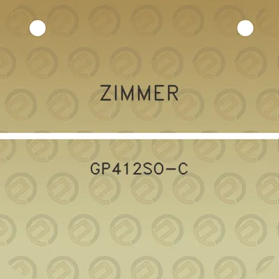 zimmer-gp412so-c