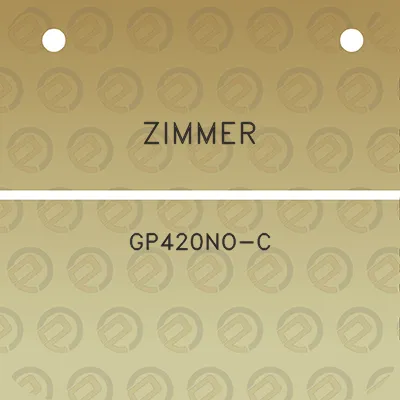 zimmer-gp420no-c