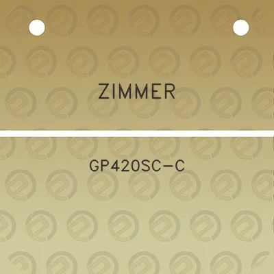 zimmer-gp420sc-c