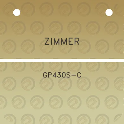 zimmer-gp430s-c