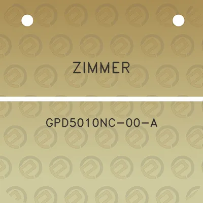 zimmer-gpd5010nc-00-a