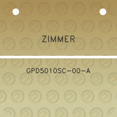 zimmer-gpd5010sc-00-a