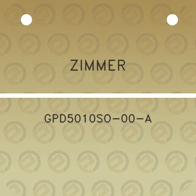 zimmer-gpd5010so-00-a