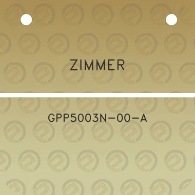 zimmer-gpp5003n-00-a