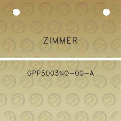 zimmer-gpp5003no-00-a