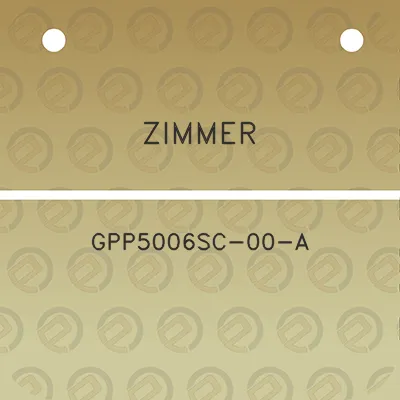 zimmer-gpp5006sc-00-a