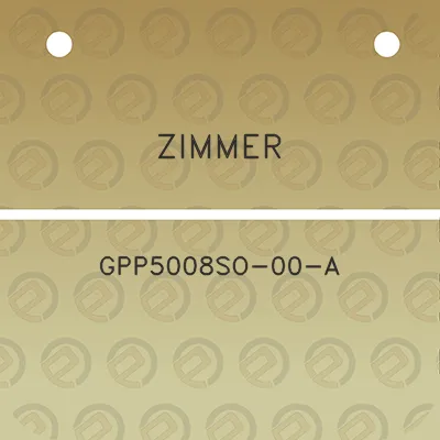 zimmer-gpp5008so-00-a