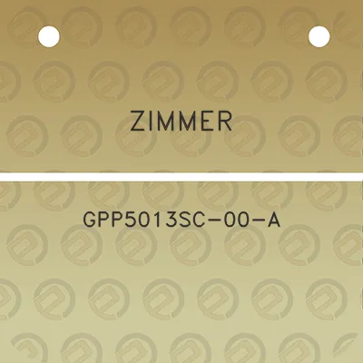 zimmer-gpp5013sc-00-a