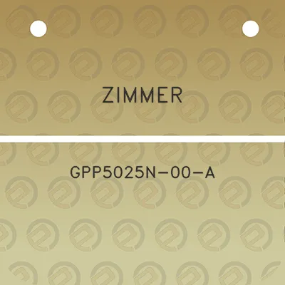 zimmer-gpp5025n-00-a