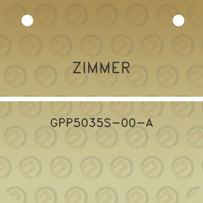 zimmer-gpp5035s-00-a