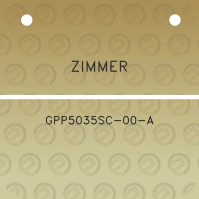 zimmer-gpp5035sc-00-a