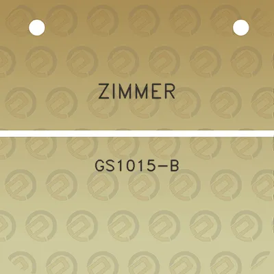 zimmer-gs1015-b