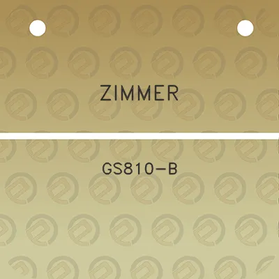 zimmer-gs810-b