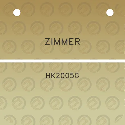 zimmer-hk2005g