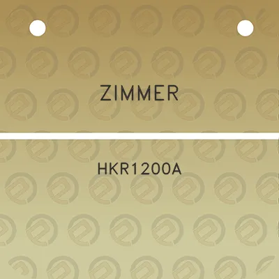 zimmer-hkr1200a