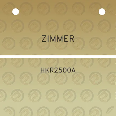 zimmer-hkr2500a