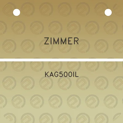 zimmer-kag500il