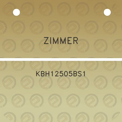 zimmer-kbh12505bs1