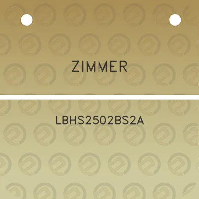 zimmer-lbhs2502bs2a