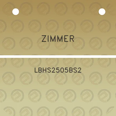 zimmer-lbhs2505bs2