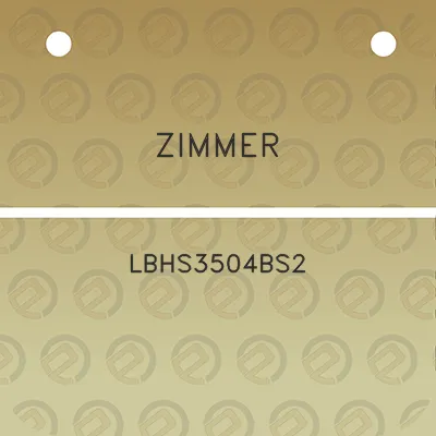 zimmer-lbhs3504bs2