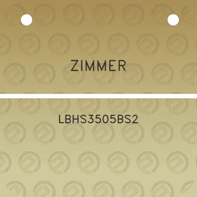 zimmer-lbhs3505bs2