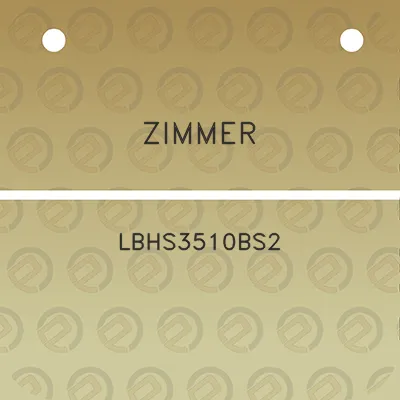 zimmer-lbhs3510bs2