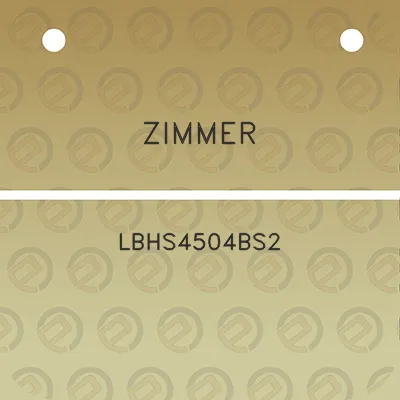 zimmer-lbhs4504bs2