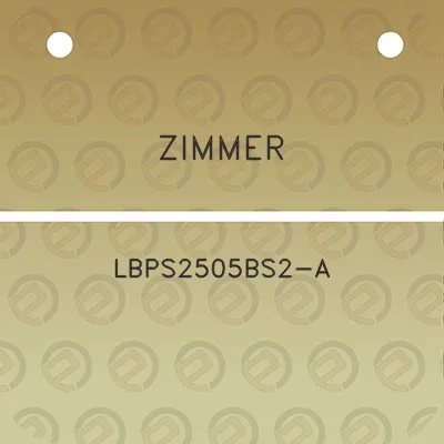 zimmer-lbps2505bs2-a