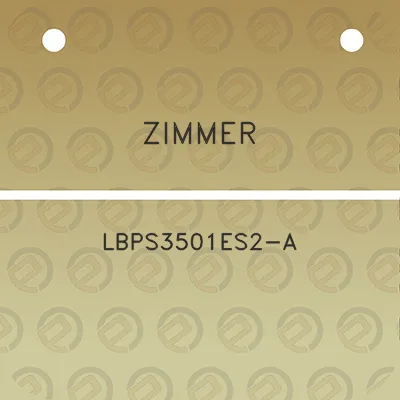 zimmer-lbps3501es2-a