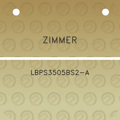 zimmer-lbps3505bs2-a