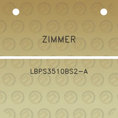 zimmer-lbps3510bs2-a