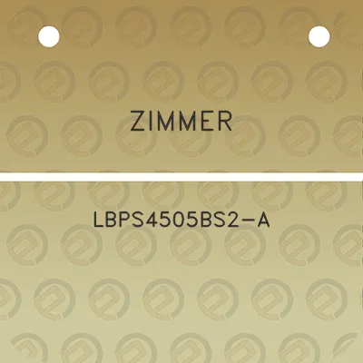 zimmer-lbps4505bs2-a