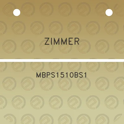 zimmer-mbps1510bs1