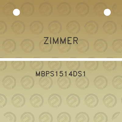 zimmer-mbps1514ds1