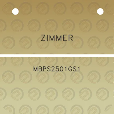 zimmer-mbps2501gs1