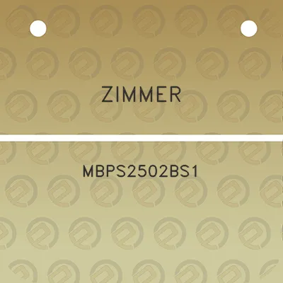 zimmer-mbps2502bs1