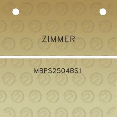 zimmer-mbps2504bs1