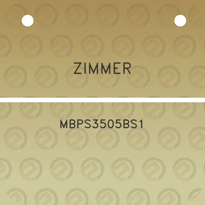 zimmer-mbps3505bs1