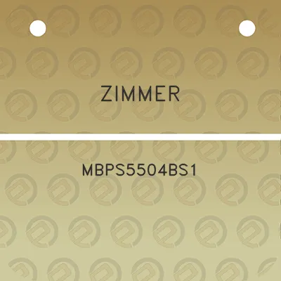 zimmer-mbps5504bs1