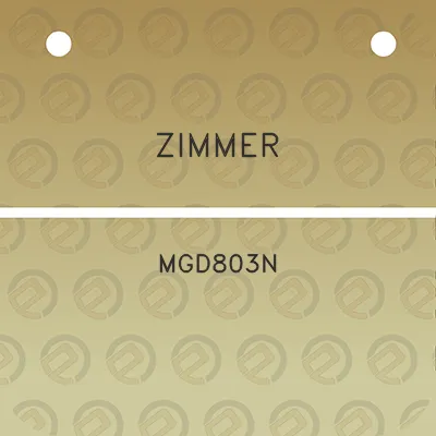 zimmer-mgd803n