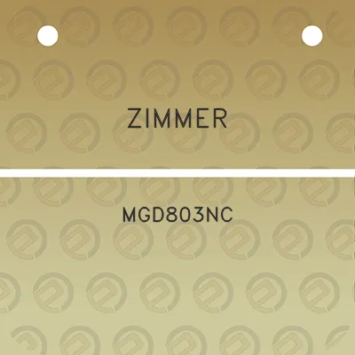 zimmer-mgd803nc